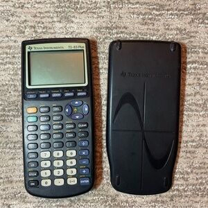 Texas Instruments TI-83 Plus Graphing Calculator Slide Cover Tested Black